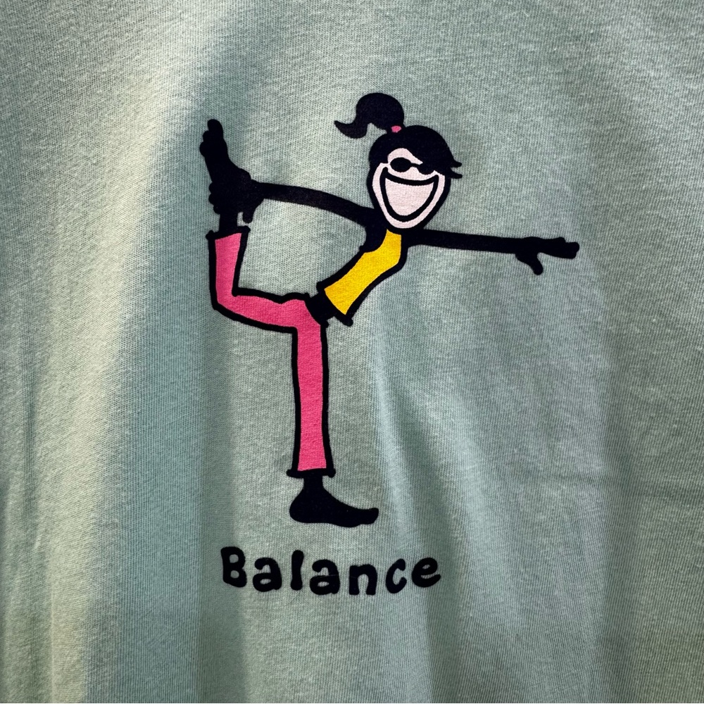 Life Is Good Long Sleeve Lightweight Hooded Crusher Tee Jackie Balance Yoga - Picture 3 of 5